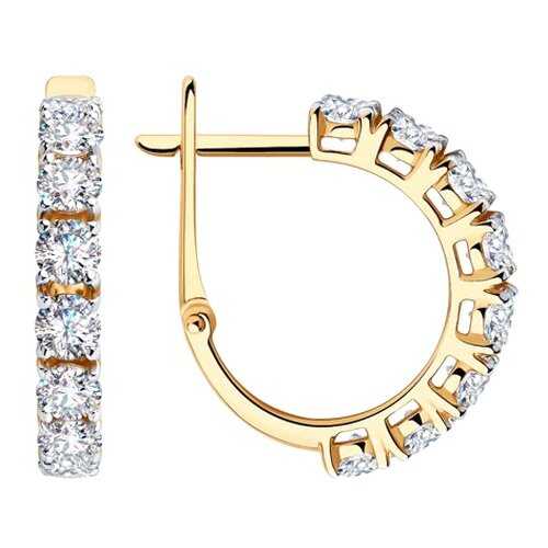 Серьги SOKOLOV из золота со Swarovski Zirconia 81020450 в Кропп