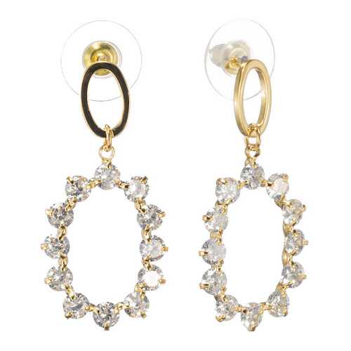 Серьги Corona Style B005E1128290 золотистые в Кропп