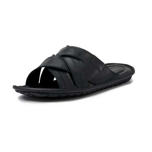 Шлепанцы мужские Alessio Nesca Comfort TR-AMR-046A черные 43 RU в Кропп