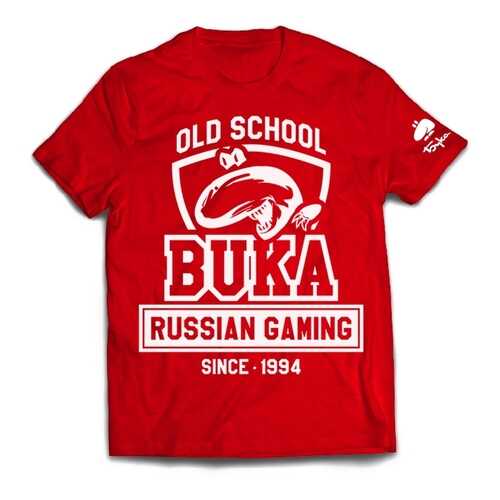 Футболка BUKA OLD SCHOOL красная M в Кропп