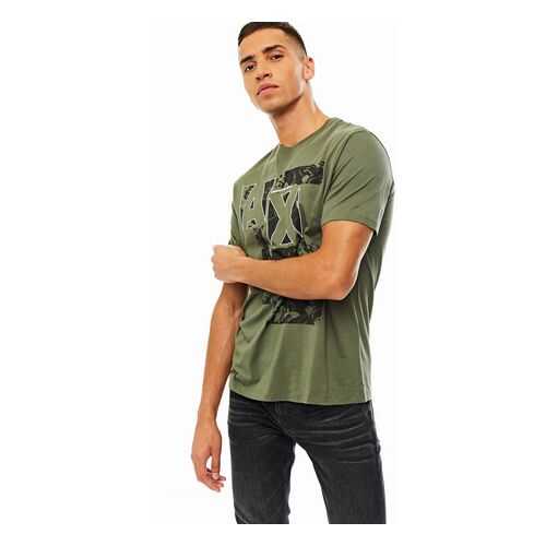 Футболка мужская Armani Exchange 3HZTGZ ZJA5Z 1803 хаки XXL в Кропп