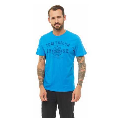 Футболка мужская TOM TAILOR 1008637-10335 синяя XS в Кропп