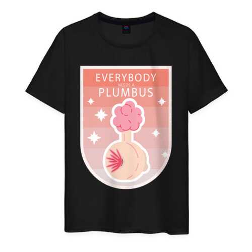 Футболка мужская ВсеМайки 1856971 черная XXXL в Кропп