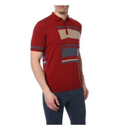 Поло мужское TRU TRUSSARDI 520321 красное M в Кропп