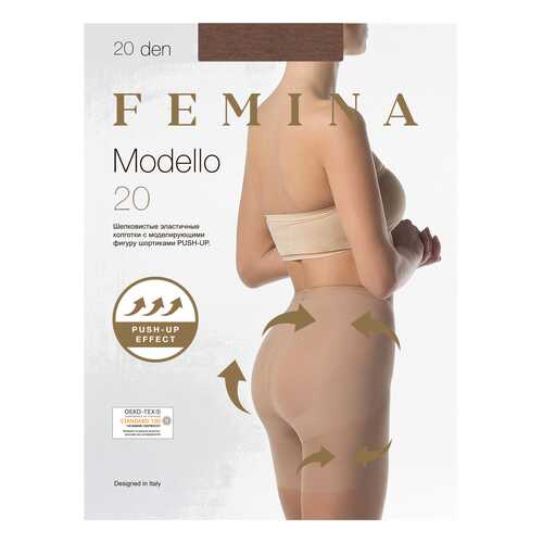Колготки женские FEMINA MODELLO 20 легкий загар 4 (L) в Кропп
