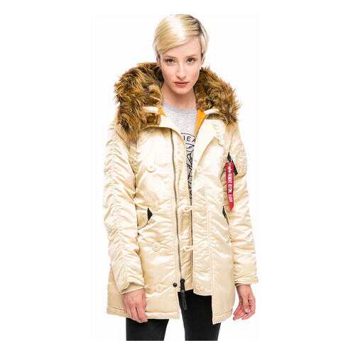 Парка женская Alpha Industries 113007 бежевая M в Кропп