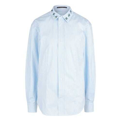 Рубашка женская Guess W01H58-WCLQ0-ST68 синяя S в Кропп