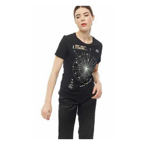 Футболка женская Guess W0YI0B-K46D1 черная XS в Кропп