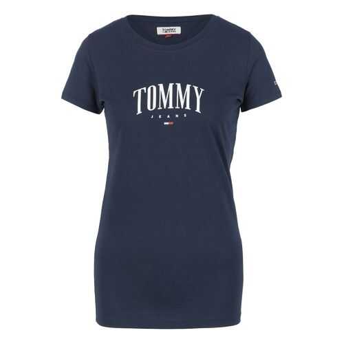 Футболка женская Tommy Jeans DW0DW08057 C87 синяя XS в Кропп