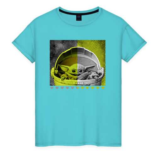 Футболка женская ВсеМайки 2147267 бирюзовая XXXL в Кропп