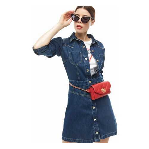 Платье женское Guess W0YK13-D3Y07 синее M в Кропп
