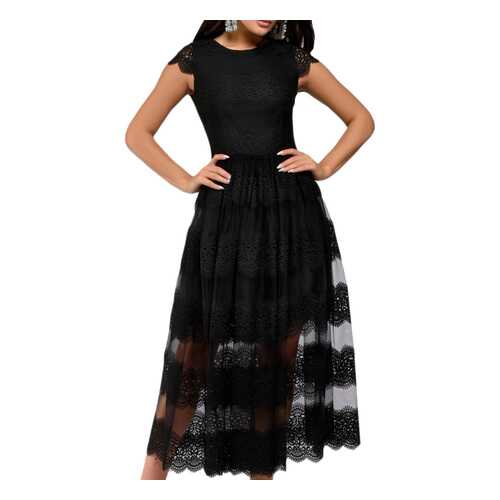 Вечернее платье женское D&M by 1001DRESS DM01281BK черное S в Кропп